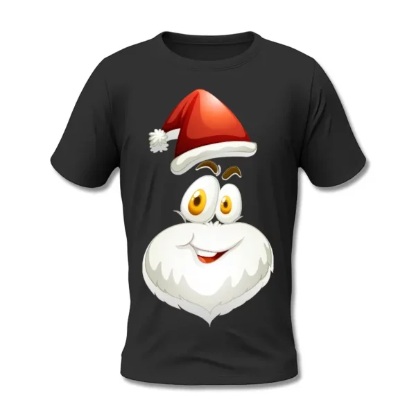 Świąteczny T-shirt BLACK z motywem skrzata
